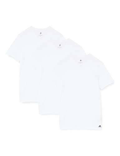 adidas Multipack V-Neck T-Shirt (3 Unidades), Capa De Base Superior para Hombre, Blanco, 3XL
