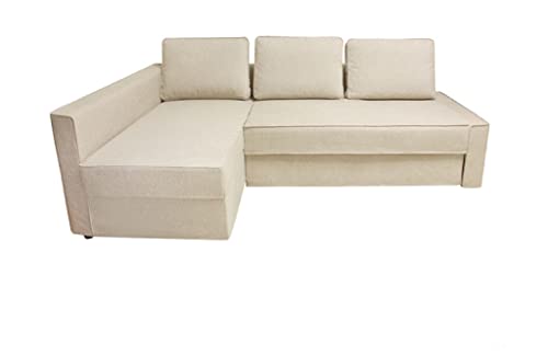 BACoverZone Fundas para Sofa para IKEA Friheten, Cubre Sofa en Forma de L, Funda Sofa Chaise Long（KT-3，Izquierdo）