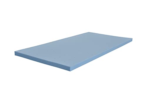 HOMEDI Topper Viscoelastico 135x190 x 5cm - Sobrecolchon de Espuma de Memoria con partículas de Gel y Sistema ventilado Airflow. Colchoncillo Cama Ergonómico, Cubrecolchón