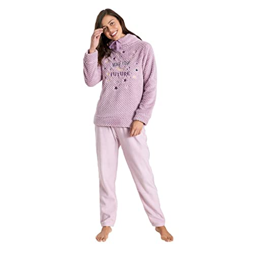 MuydeMi Pijama Calentito de Mujer Talla Mediana