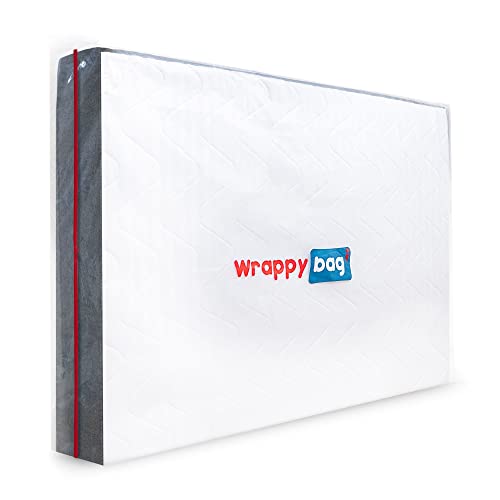 WRAPPYBAG – Funda Protectora para Colchón de Plástico – 5 Tamaños Disponibles – Bolsa de Almacenamiento Impermeable y Resistente – Ideal para Mudanza, para Almacenamiento, o para Transporte, 90x200cm