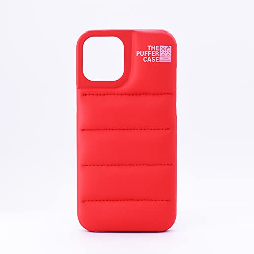 WIA, The Puffer Case para iPhone 13/iPhone 13Pro/13Pro Max, 6.1/6.7 pulgadas 2021, funda protectora 3D de lujo con edredón Soft Touch para iPhone 13 (iPhone 13 6.1 inch, rojo)