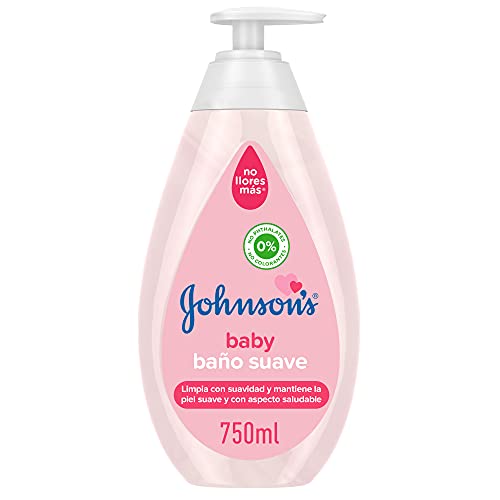 Johnson's Baby Baño Suave, Jabón Líquido Suave y Delicado de Uso Diario para Pieles Sensibles - 3 x 750 ml