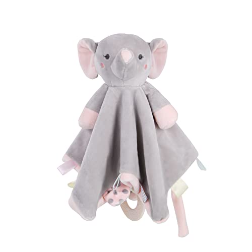 Vicloon Mantita de Apego bebé de Muñeca Elefante,Manta de Seguridad para Bebés,26x26cm Toalla para bebés Toalla de Saliva,Regalo Bebé