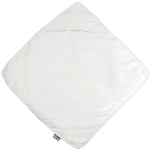 Towel City - Toalla de ballo con capucha para bebé (Talla Única) (Blanco)
