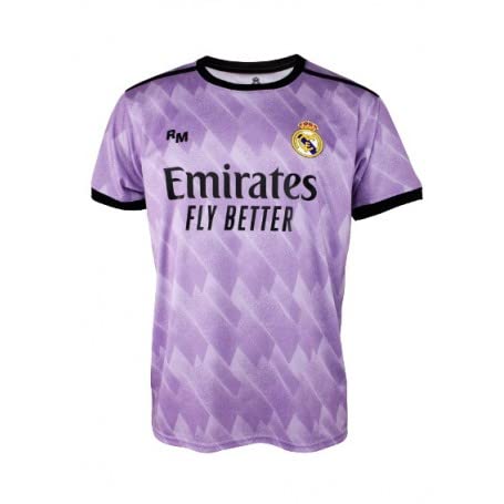 Champion's City Camiseta 2ª equipación Real Madrid 22/23 Réplica Oficial - Dorsal LISO - Adulto talla L
