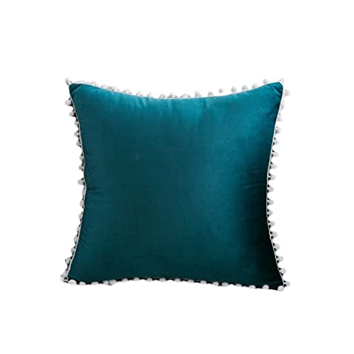 ANAZOZ Funda Cojin 40x40 Nordico,Cojines con Fundas para Sofa Color Sólido (Sin Relleno,Azul)