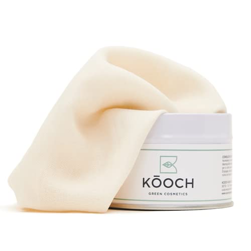 Kooch Pack 3 Muselinas Desmaquillante Facial Reutilizable Algodón Orgánico | Limpieza Facial mujer | Toallitas desmaquillantes Reutilizables Piel Sensible | Regalo Ecológico