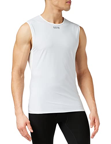GORE WEAR M Camiseta interior de hombre GORE WINDSTOPPER, Talla: XL, Color: Gris claro/Blanco