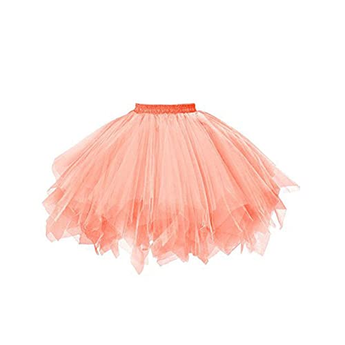 Camisa Falda de tutú y esponjosa para niñas pequeñas, Falda de Princesa tutú de Malla para Fiesta de para niñas pequeñas Cubrecama (Pink, 6-10 Years)