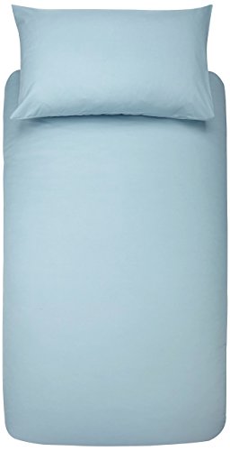 AmazonBasics - Juego con funda de edredón, en microfibra, 135 cm x 200 cm, 50 cm x 80 cm x 1, azul spa