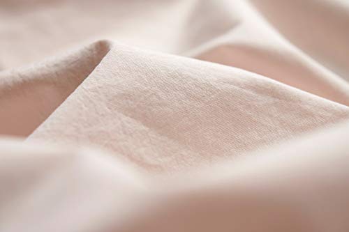 L1NK STUDIO Funda nordica Cama 90 cm Lisa (150x220cm) 100% algodón (Percal 200 Hilos) Baby Pink