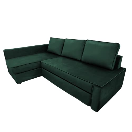 BACoverZone Fundas para Sofa para IKEA Friheten, Cubre Sofa en Forma de L, Funda Sofa Chaise Long（KL-49，Izquierdo）