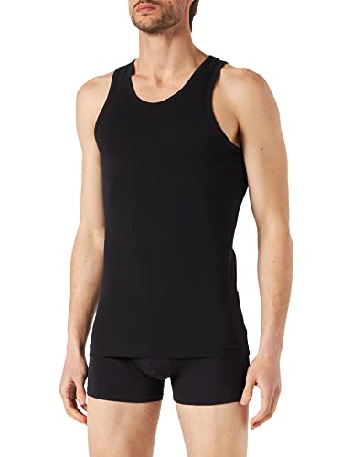 Abanderado Camiseta Sport de Tirantes Suavidad Real algodón Peinado, Negro (Negro 002), Large (Tamaño del Fabricante:L/52) para Hombre