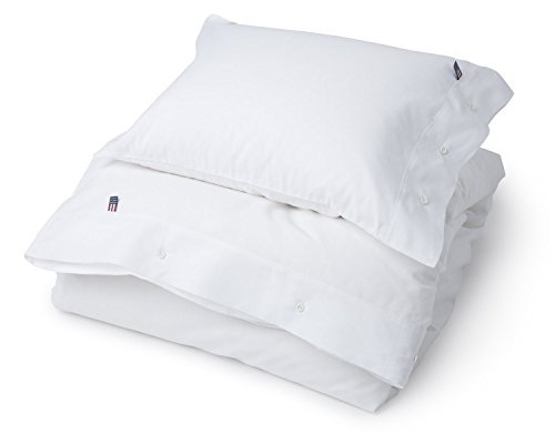 Ropa de cama de Lexington auténtico punto Pin blanco oxford, 100% algodón, blanco, 135 x 200 cm