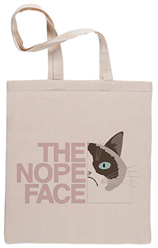 The Nope Face Bolsa De Compras Shopping Bag Beige