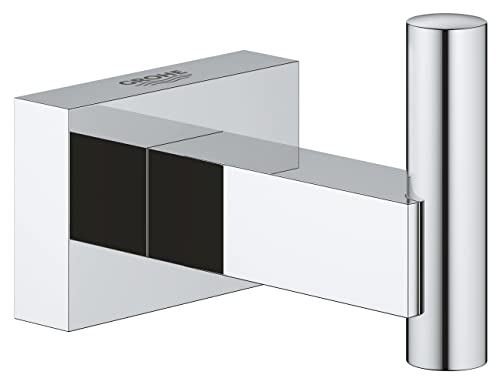 Grohe Essentials Cube - Colgador de albornoz, fijación empotrada (Ref. 40511001)