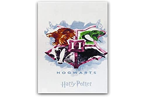 New Toalla Playa o baño Harry Potter, Nuevo diseño Hogwarts, 70X140cm, Producto Oficial Harry Potter