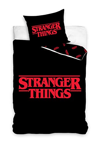 Stranger Things STR211029 - Juego de cama (135 x 200 cm y 80 x 80 cm)