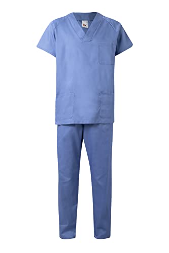 Velilla 800; Conjunto pijama sanitario; color Blanco; Talla L