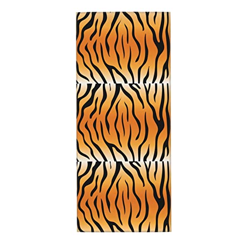 SAINV Toalla absorbente con textura de leopardo de 12 x 27.5 pulgadas para baño, playa, despedida de soltera, lavable a máquina y reutilizable