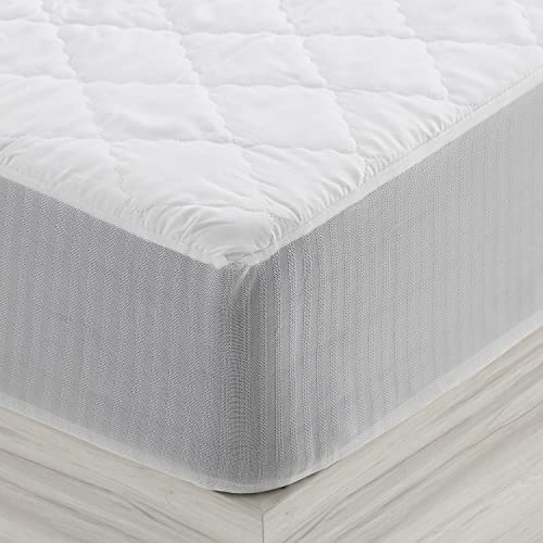 Degrees home - Protector de colchón Impermeable, Acolchado, Ajustable y antiácaros - Cama 90x190/200cm Blanco