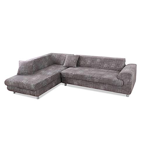 PETCUTE Fundas de sofá en Forma de L Protector de sofá elástico Funda de sofá Esquina 1 2 3 4 plazas Cubre Sofa con Chaise Longue