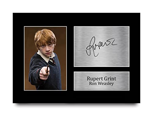 HWC Trading Rupert Grint Ron Weasley A4 Sin Marco Regalo De Visualización De Fotos De Impresión De Imagen Impresa Autógrafo Firmado Por Harry Potter Los Aficionados Al Cine