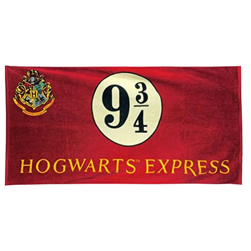 Groovy Toalla de baño Andén 9 y 3/4, Harry Potter (75 x 150 cm)