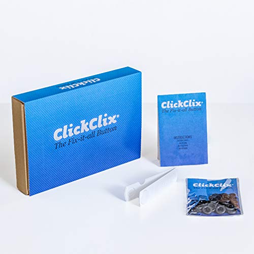 ClickClix Sistema unión para nórdicos de Plumas y edredones de Plumas Patentado (12 Unidades, Negro)