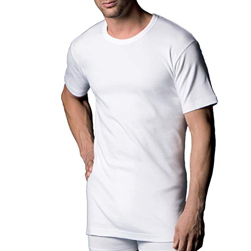 Abanderado Termal Algodón Invierno C/Redondo, Camiseta térmica Hombre, Blanco (Blanc 001.), L