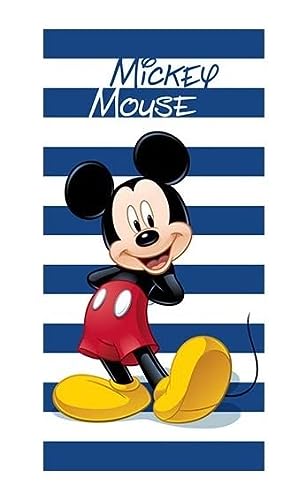 ILS I LOVE SHOPPING Toalla de playa Mickey Mouse Toalla de playa y piscina de microfibra 140 x 70 cm, secado rápido, ultra suave – Mickey Mouse