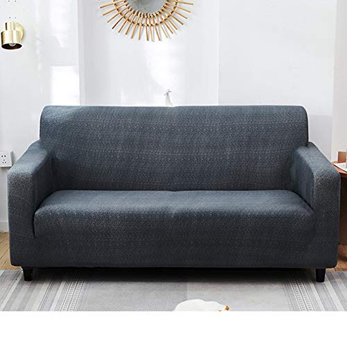 ZPEE Fundas de sofá de una pieza con textura única, fundas de sofá resistentes modernas para niños y mascotas, protector de sofá antideslizante en forma de U L, B de 4 asientos/235-300 cm
