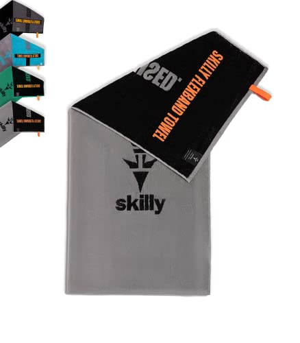 skilly FBT120 Toalla de Fitness - Toalla de Mano en Algodón para Ejercicio - 120x50cm - Toallas Deportivas con Función Antideslizante - XL