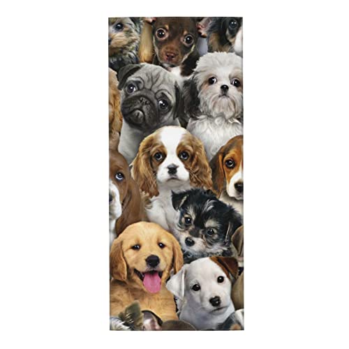 SAINV Toalla absorbente de perros lindos de 12 x 27.5 pulgadas para baño, playa, despedida de soltera, lavable a máquina y reutilizable