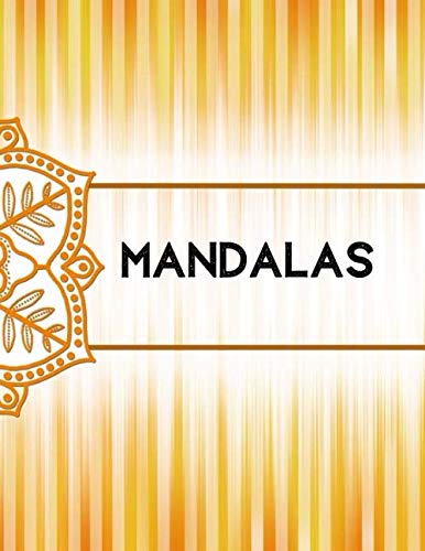 Mandalas: Libro para colorear para adultos | Mandala Antiestrés, relajación | Con citas inspiradoras | Gran formato, 21,6x28 cm.
