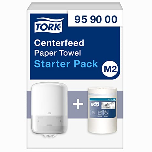 Tork Centrefeed Paper Towel Starter Pack- 959000 - M2 + Recambio de papel de limpieza (275 metros)