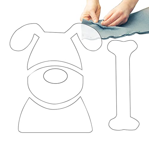 Patrón de edredón para perros,Plantillas de edredón de acrílico 2D - Plantilla de tejer creativa para costura, patchwork y manualidades Loboy