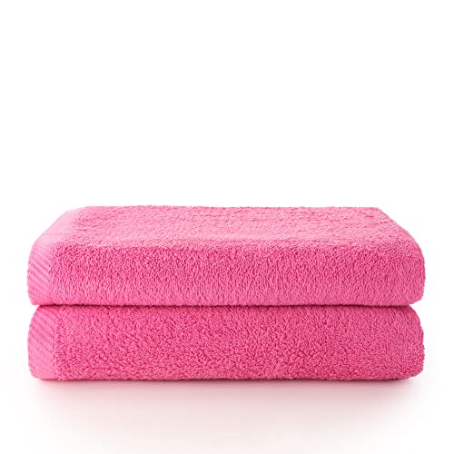 Top Towel - Juego de 2 Toallas de baño o Ducha - Toallas baño - 100% Algodón -  500g/m2 - Medida 70x140cms