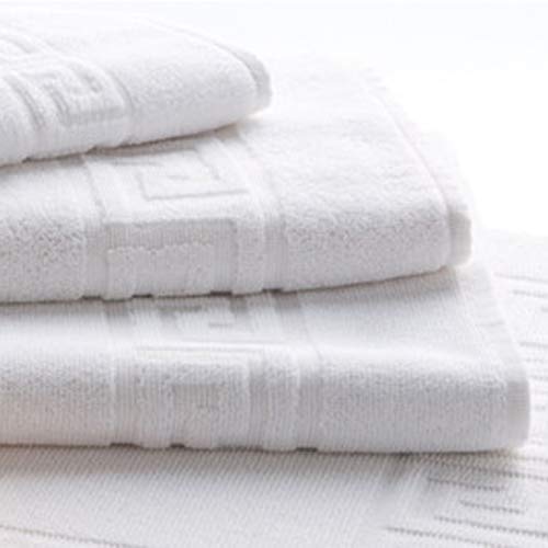 Energy Colors Textil - Hogar Juego DE Toallas Blancas 100% algodón 400 Gramos para Lavabo Y BAÑO, Compuesto por 2 Toallas de 50x100 cm y 2 DE 70x140 cm HOSTELERIA.