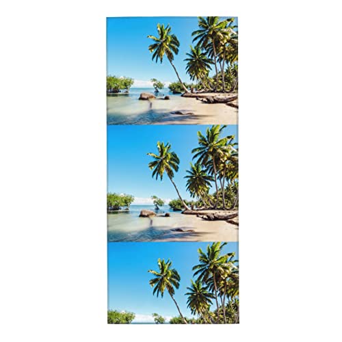 SAINV Toalla absorbente de palmera de playa de 12 x 27.5 pulgadas para baño, playa, despedida de soltera, lavable a máquina y reutilizable