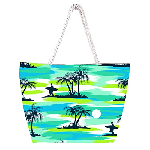 Bolsa de playa grande para mujer con bolsillos con cremallera para viajes en la playa o alimentos en el gimnasio bolsas de coche asiento, b, Einheitsgröße