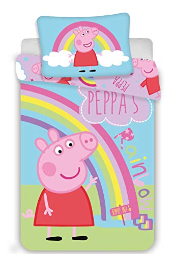 Jerry Fabrics Peppa Pig PEP016 Ropa de Cuna Ropa de Cuna 100x135 CM
