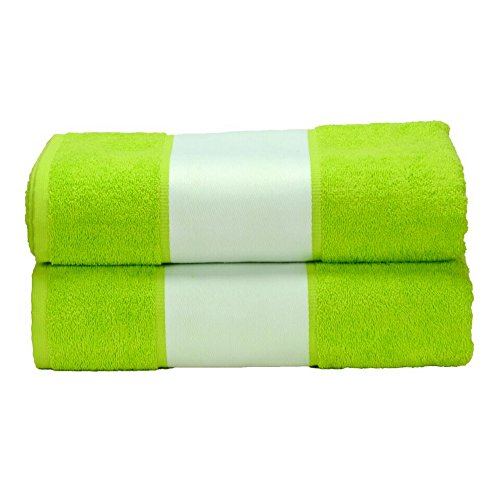 A&R Towels Subli-Me - Toalla de baño (70 x 140 cm), Color Verde Lima