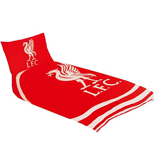 Liverpool FC - Juego de Funda de nórdico/edredón Modelo Pulse (Talla Única) (Rojo)