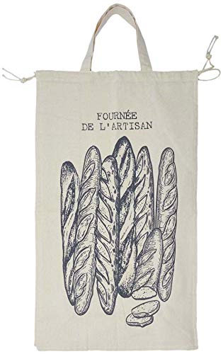 Cook Concept - Bolsa para pan de tela con diseño artesanal