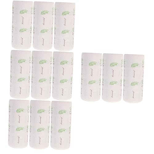 NIYANGLE 12 Rollos De Papel Secante Para Aceite De Cocina Toallas De Papel A Granel Toallita De Limpieza Práctica Para Vacaciones Trapos De Papel Para Platos Pañuelos De Tela Para