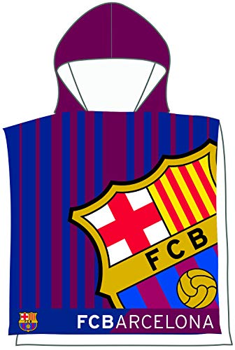 FCB FC Barcelona- Poncho Toalla 202, Color azulgrana, 55 x 110 cm (Skybrands A/S 5.71076E+12)