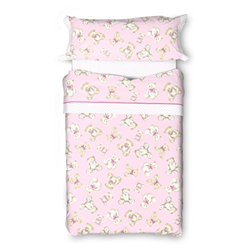 Burrito Blanco - Funda nórdica 149 Rosa de cama de 90x190/200 cm