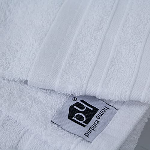 Purpura Home Toallas Colección 500gr. algodón Peinado Toallas de baño | Manos, Cara, Gimnasio y SPA (Blanco, Sabana 100X150)